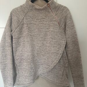 Athleta Cozy Karma Asymmetrical  Fleece Lined Pulliver  size S